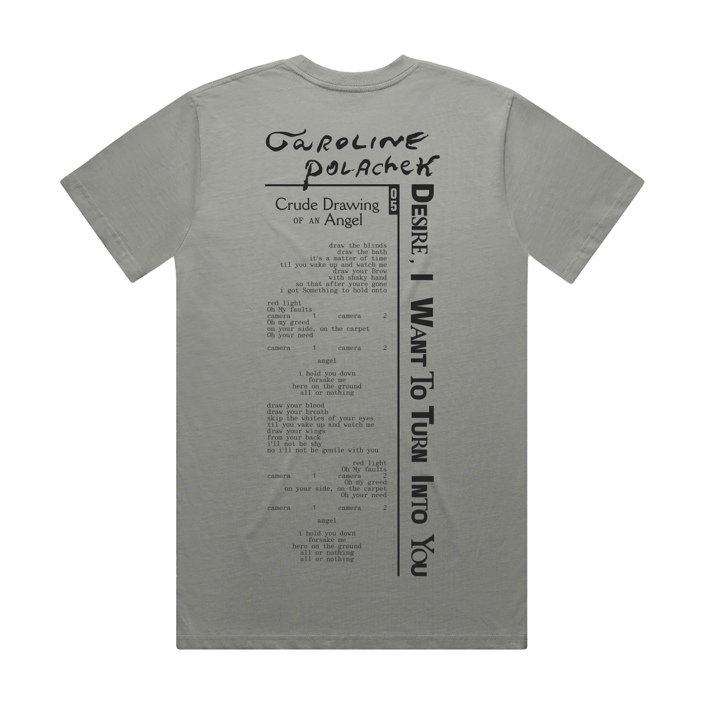 Crude Drawing Grey T-Shirt