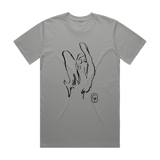 Crude Drawing Grey T-Shirt
