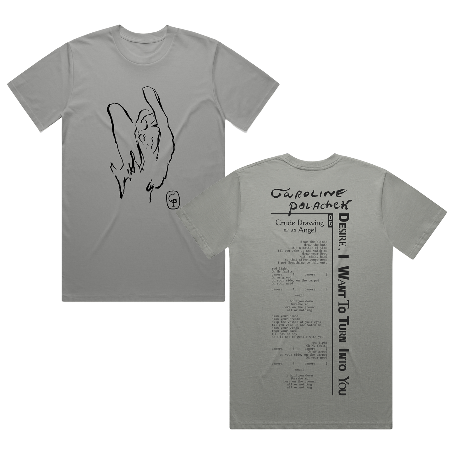Crude Drawing Grey T-Shirt